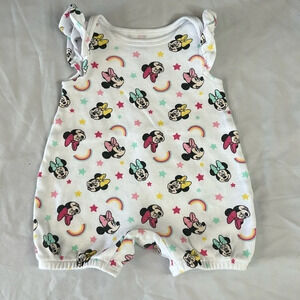 Disney - Minnie  Mouse - Sleeveless short romper. Size 3 months